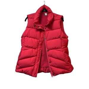 LIKE NEW J. Crew Bright Red Quilted Puffer Vest